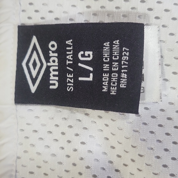 UMBRO Black White Half Zip Pullover Hooded Windbreaker Jacket - Kangaroo Pocket - Picture 4 of 15